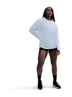 Blanc - Nike haut décontracté Dri-FIT à manches longues