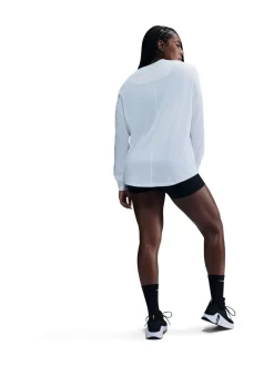 Blanc - Nike haut décontracté Dri-FIT à manches longues
