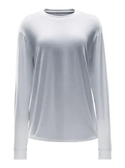 Blanc - Nike haut décontracté Dri-FIT à manches longues