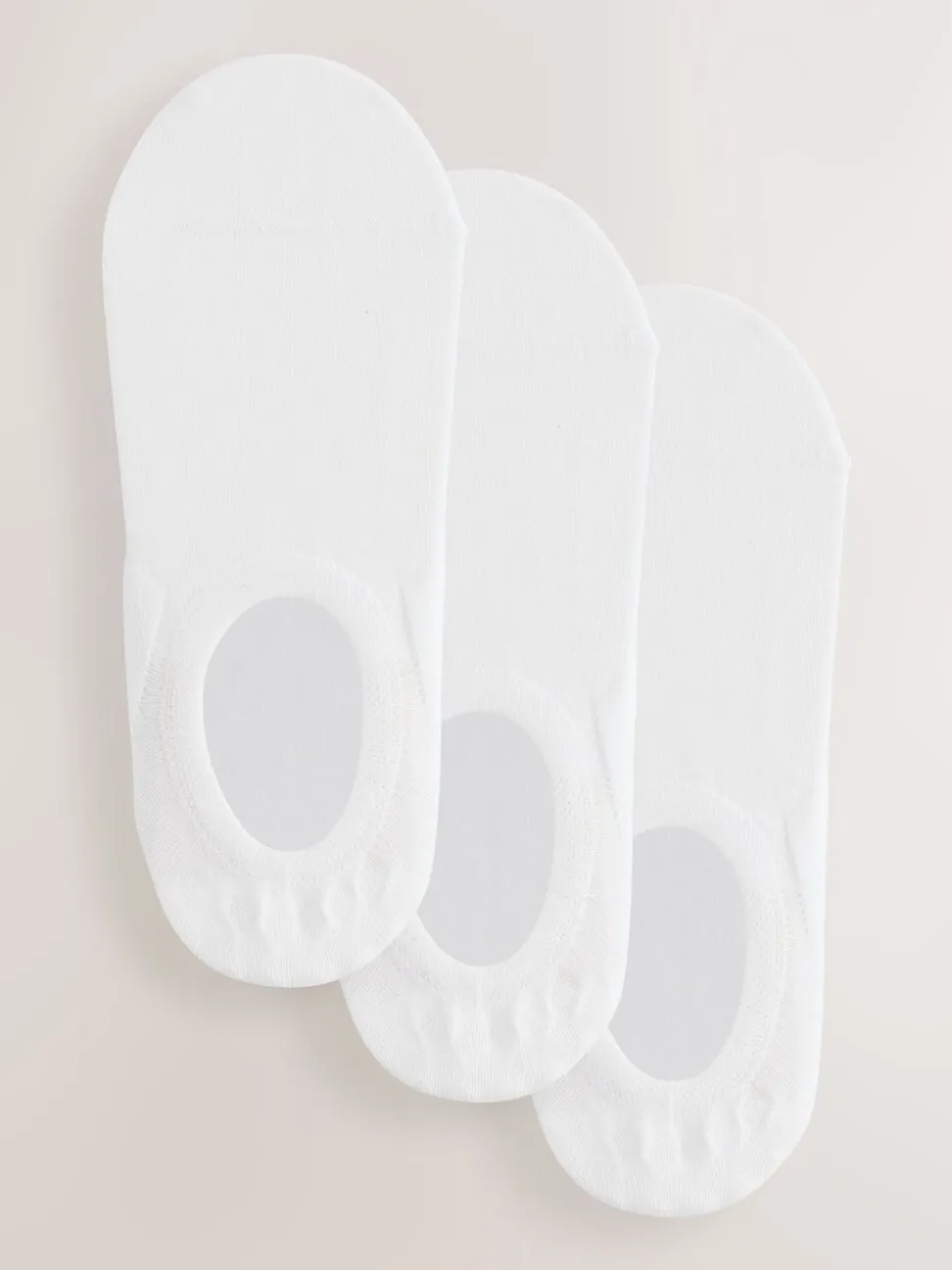 Blanc - Paquet de chaussettes invisibles 3