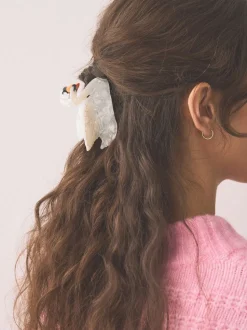 Blanc - Pince à cheveux Swan