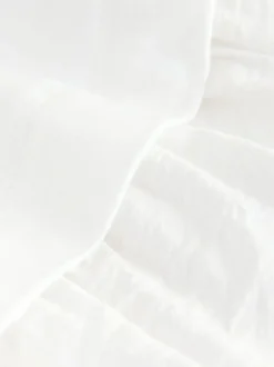Blanc - Robe chemise deux-en-un en jersey
