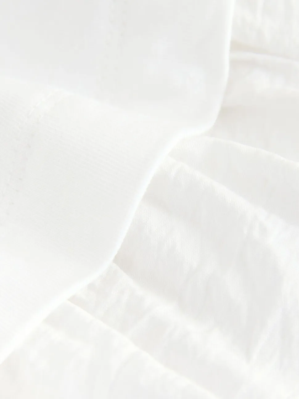 Blanc - Robe chemise deux-en-un en jersey