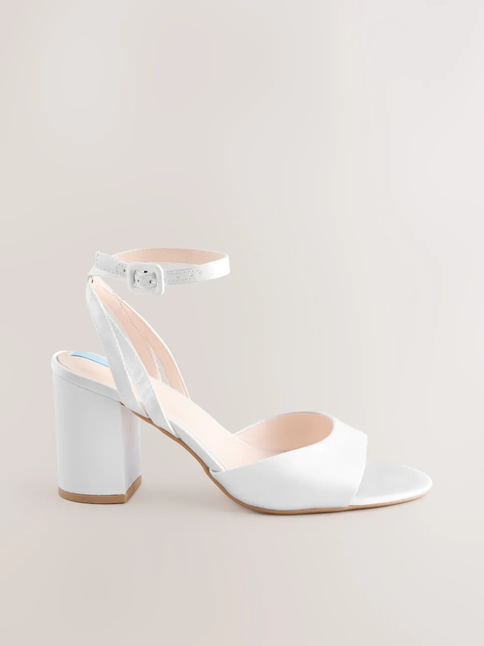 Blanc - Sandales de mariage Forever Comfort® à talons carrés à bout rond