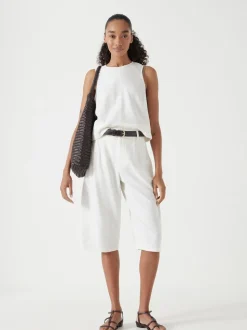 Blanc - Short Hush Linen Blend Lya Bermuda