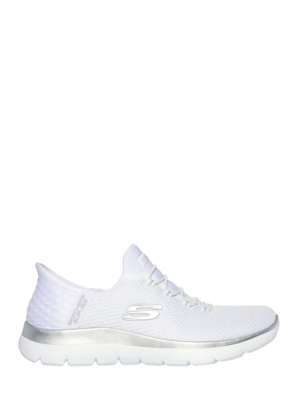 Blanc - Skechers Womens Slip In Summits Dazzling Haze Trainers