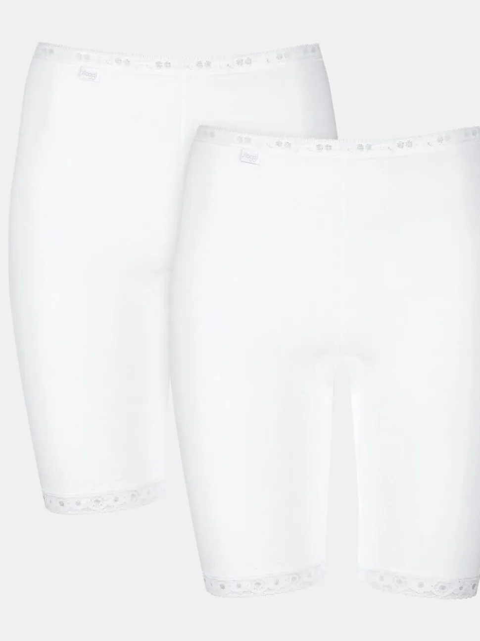 Blanc - Sloggi Basic+ Short long 2 Pack