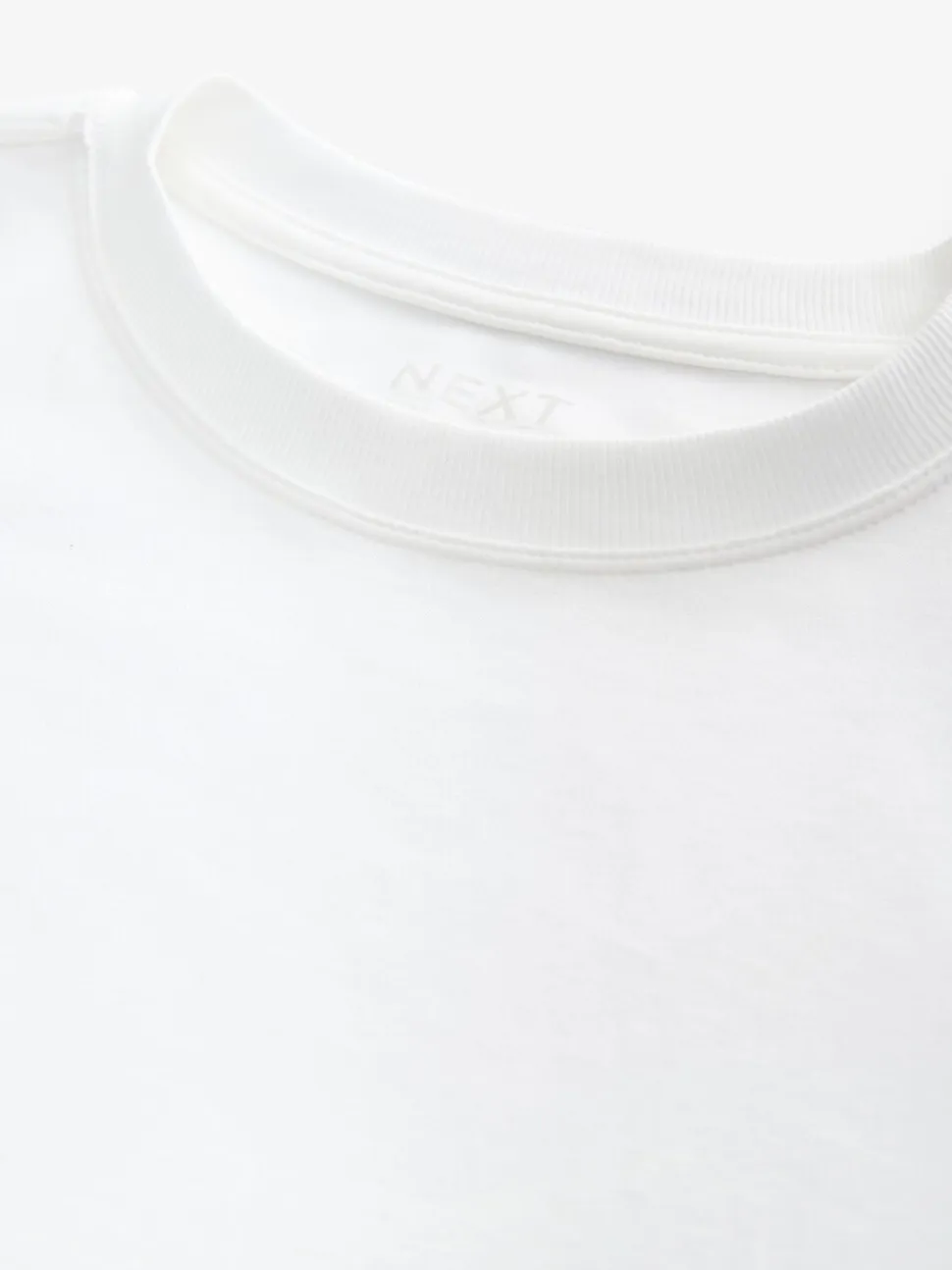 Blanc - T-shirt long épais décontracté
