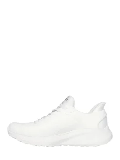 Blanc craie - Baskets Skechers BOBS Sport Squad Chaos Slip In