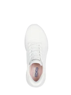 Blanc craie - Baskets Skechers BOBS Sport Squad Chaos Slip In
