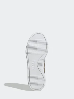 Blanc et doré - Baskets adidas Courtblock Bold