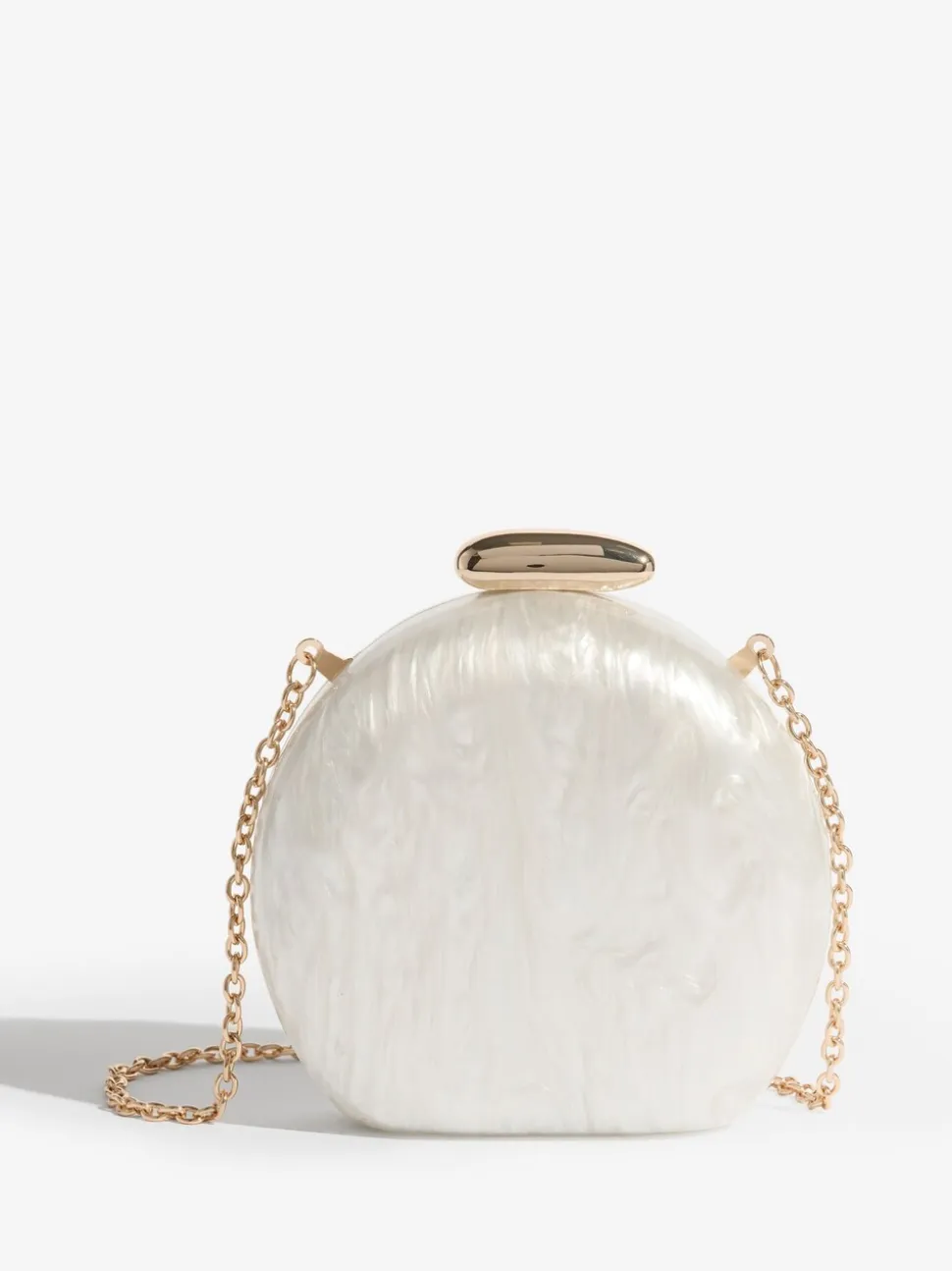 Blanc nuptiale - Pochette Friends Like These ronde en acrylique