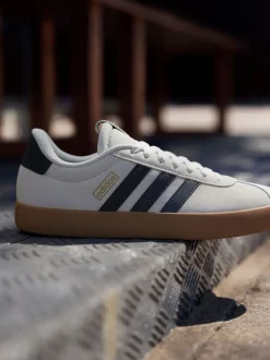 Blanc éteint - Adidas VL Court 3.0 Formateurs