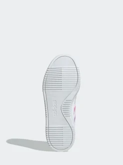 Blanc éteint - Baskets adidas Courtblock Bold