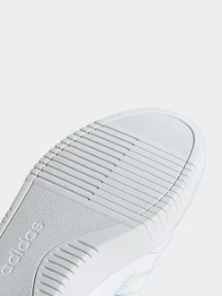 Blanc éteint - Baskets adidas Courtblock Bold