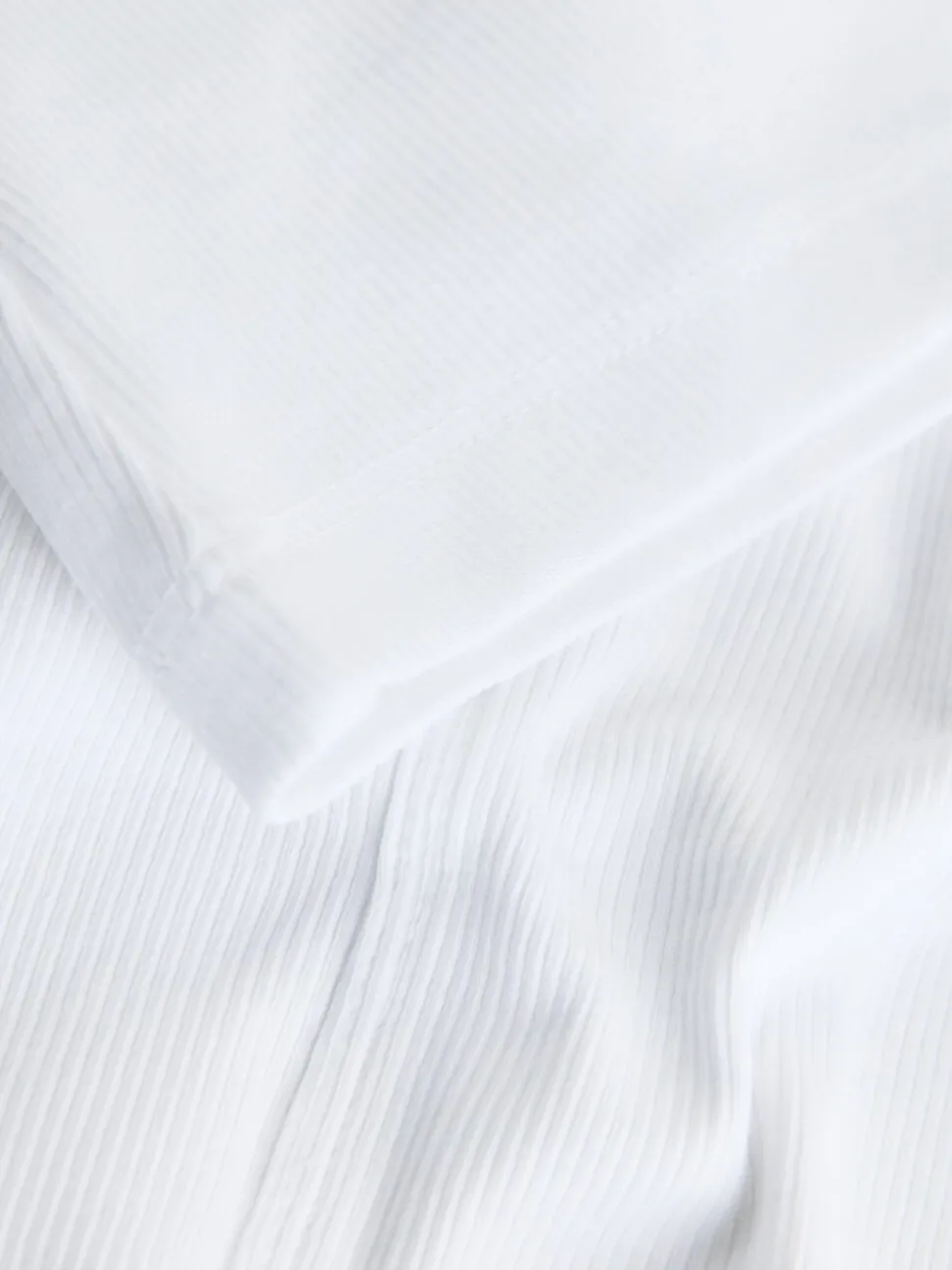 Blanc/Argent - Débardeur côtelé Trim Hardware Detail Racer