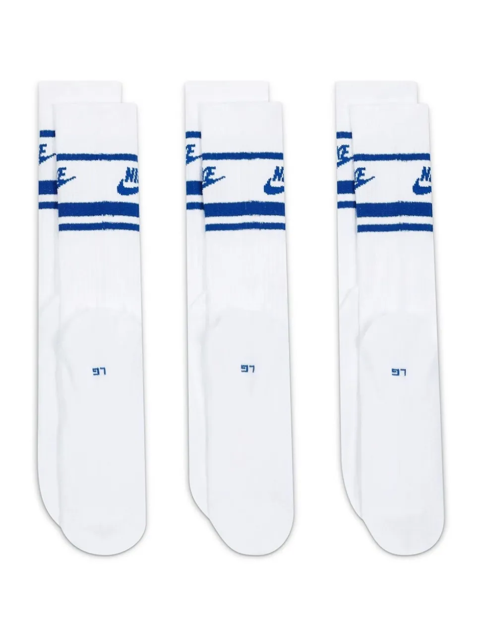 Blanc/Bleu - Lot de 3 paires de chaussettes Nike Sportswear Everyday Essential blanches