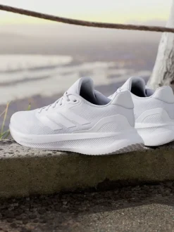 Blanc/Gris - Baskets adidas Grand Court