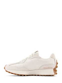 Blanc/imprimé léopard - New Balance 327 Trainers