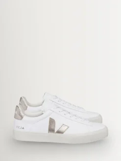 Blanc/métallisé - Baskets Veja Campo