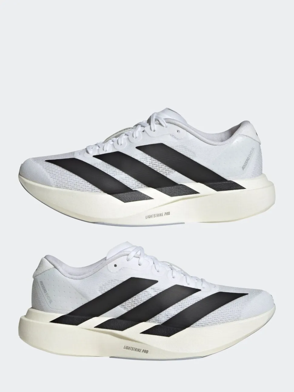Blanc/Noir - Baskets de running adidas Adizero Evo Sl
