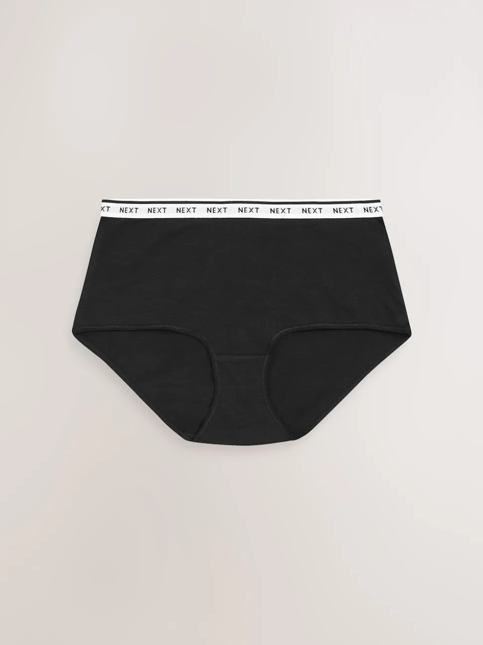 Blanc/Noir/Gris - Lot de 4 culottes à logo en coton