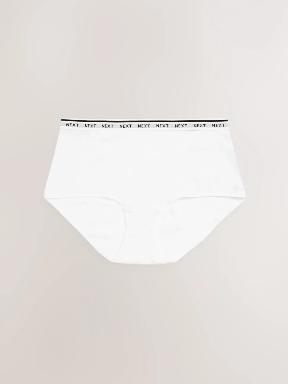 Blanc/Noir/Gris - Lot de 4 culottes à logo en coton