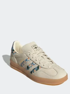 Blanc/Or - Baskets adidas Originals Gazelle