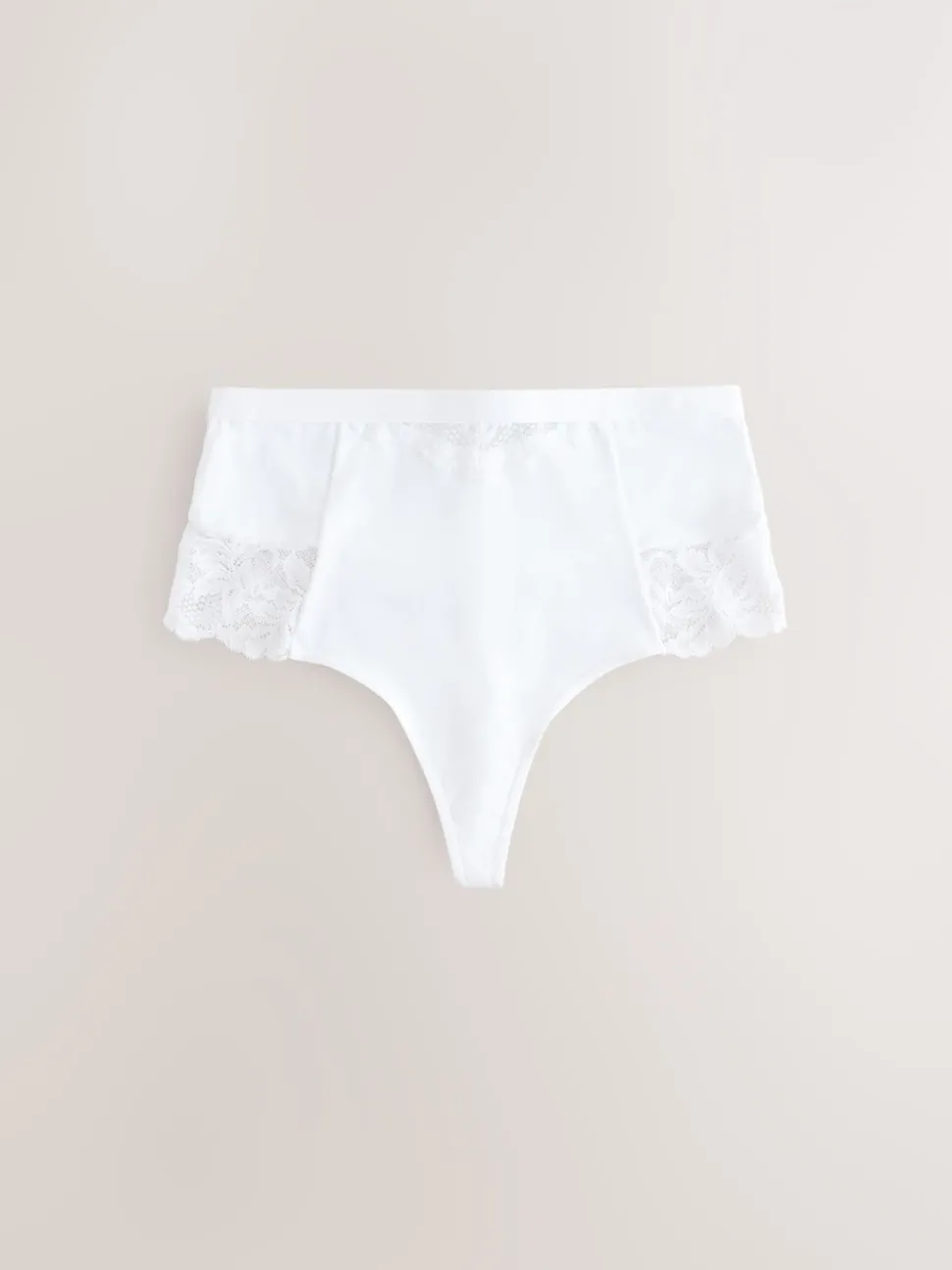 Blanc/Praline Nude - Tongs taille haute légers et modelants pour le contrôle de l'abdomen 2 Pack