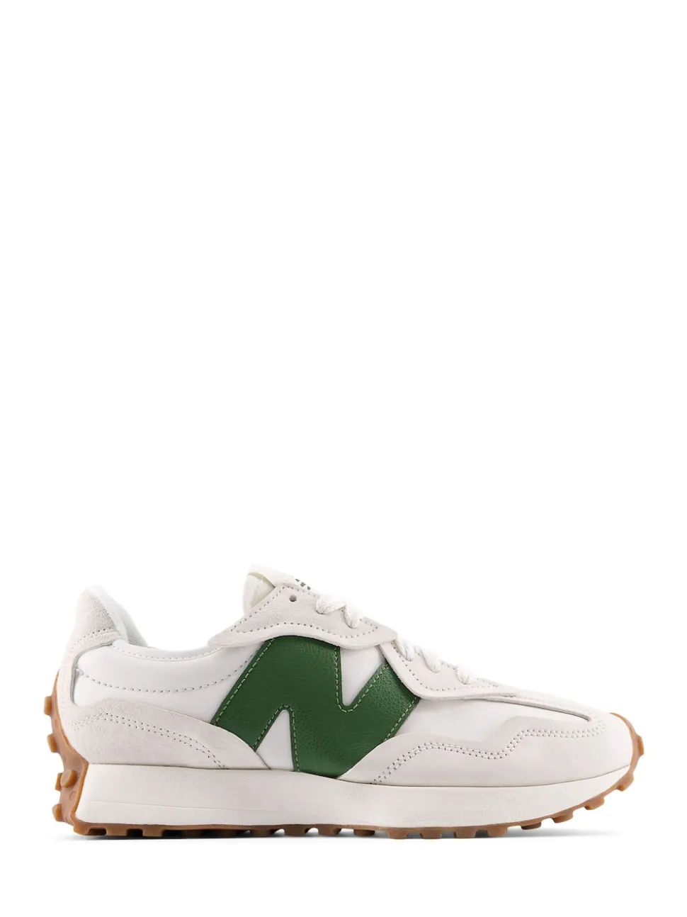 Blanc/Vert - New Balance 327 Trainers