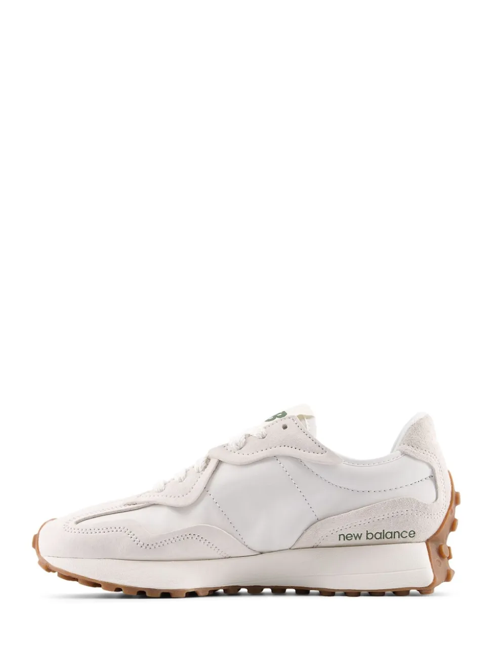 Blanc/Vert - New Balance 327 Trainers