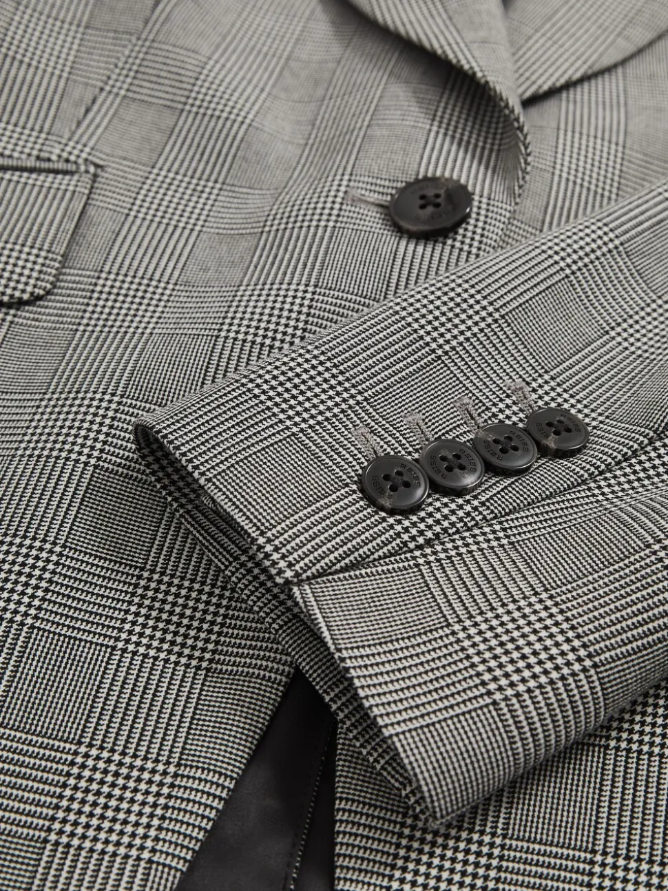 Blazer de costume à carreaux à simple boutonnage Reiss Brooklyn