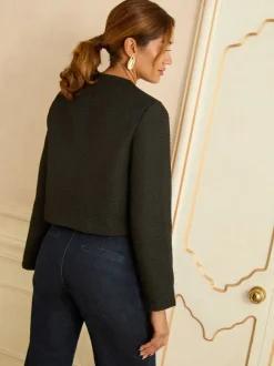 Blazer Love & Roses festonné en boucle