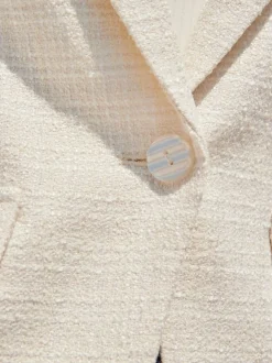 Blazer Sosandar boucle avec bouton nacré