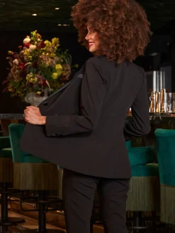 Blazer Sosandar smoking à col satin