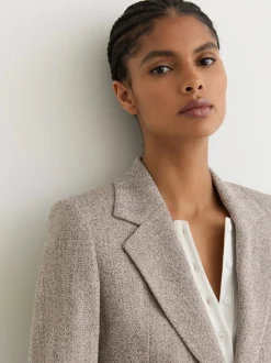 Blazer Texture à boutonnage simple Reiss Isla