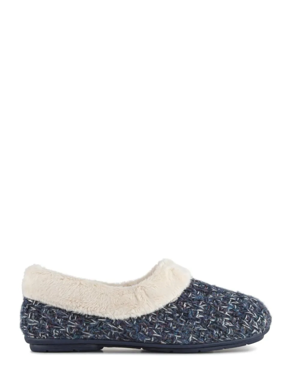 Bleu - Chaussons Jones Bootmaker doublés de fausse fourrure