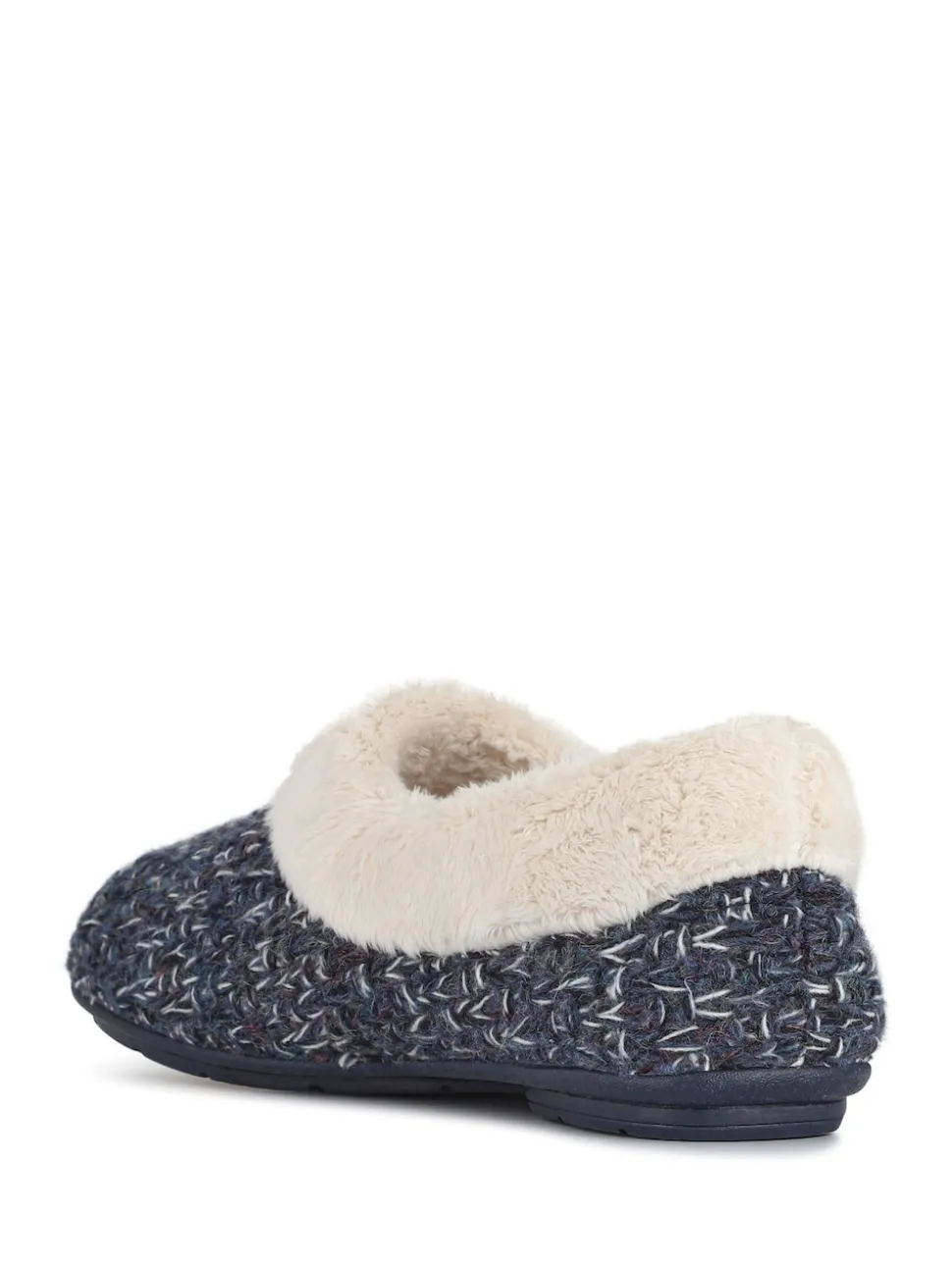 Bleu - Chaussons Jones Bootmaker doublés de fausse fourrure