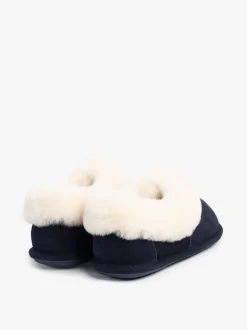 Bleu - Chaussons Just Sheepskin femme bleus classiques en peau de mouton