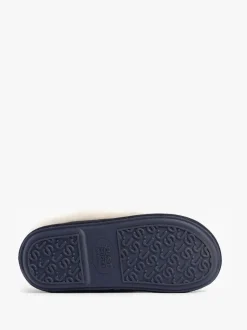 Bleu - Chaussons Just Sheepskin femme bleus classiques en peau de mouton