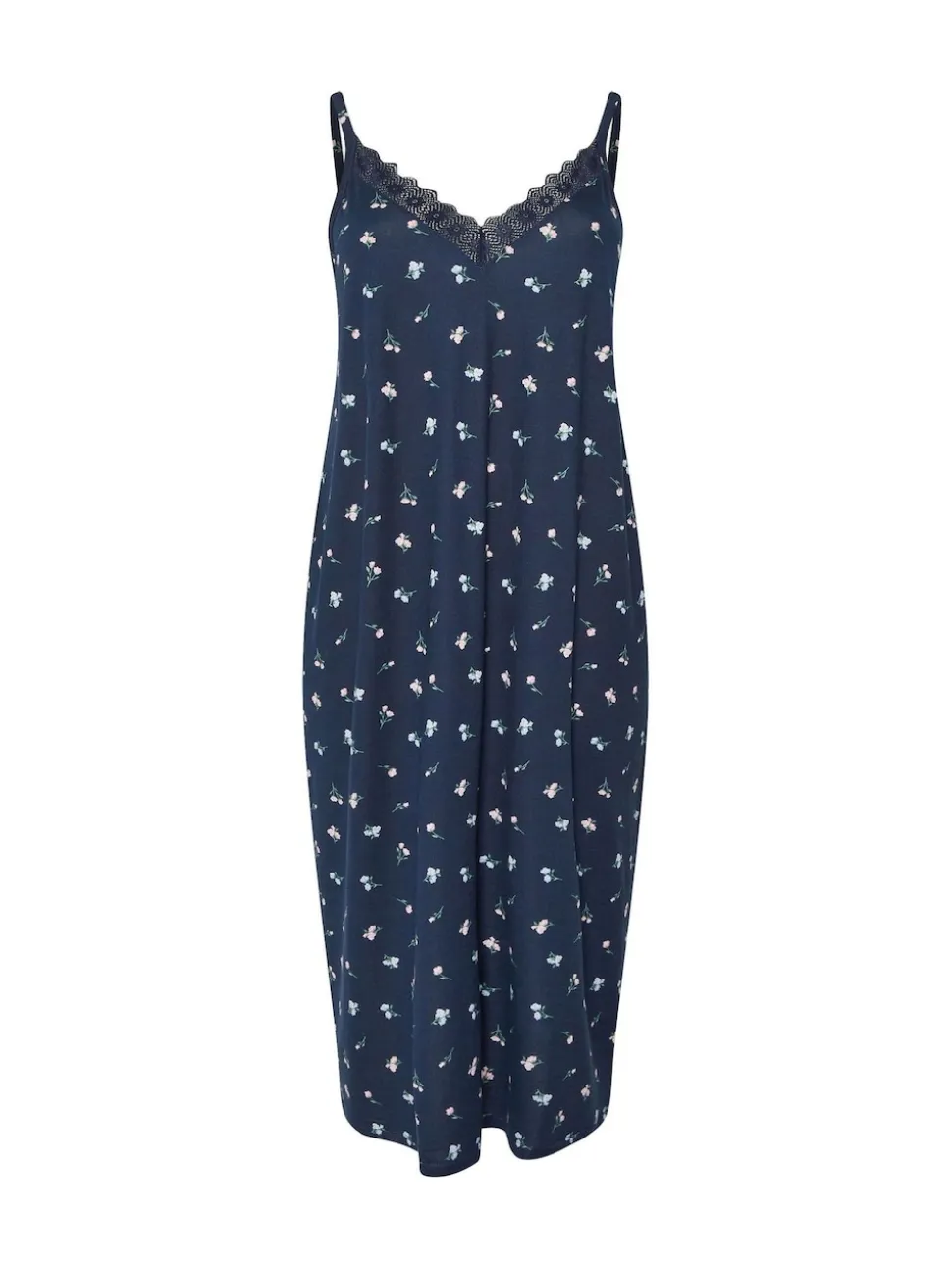 Bleu - Chemise Yours Curve Soft Touch Midaxi
