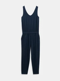Bleu - Combinaison courte en jersey Hush