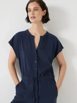 Bleu - Combinaison Hush Kendall en jersey 100% coton