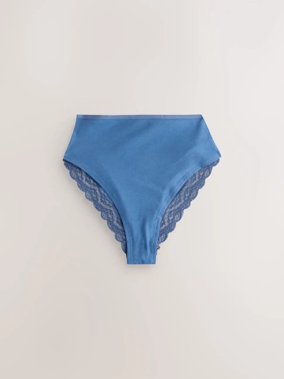 Bleu - Culotte en coton et dentelle 7 Pack