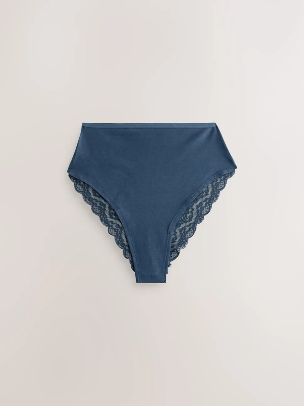 Bleu - Culotte en coton et dentelle 7 Pack