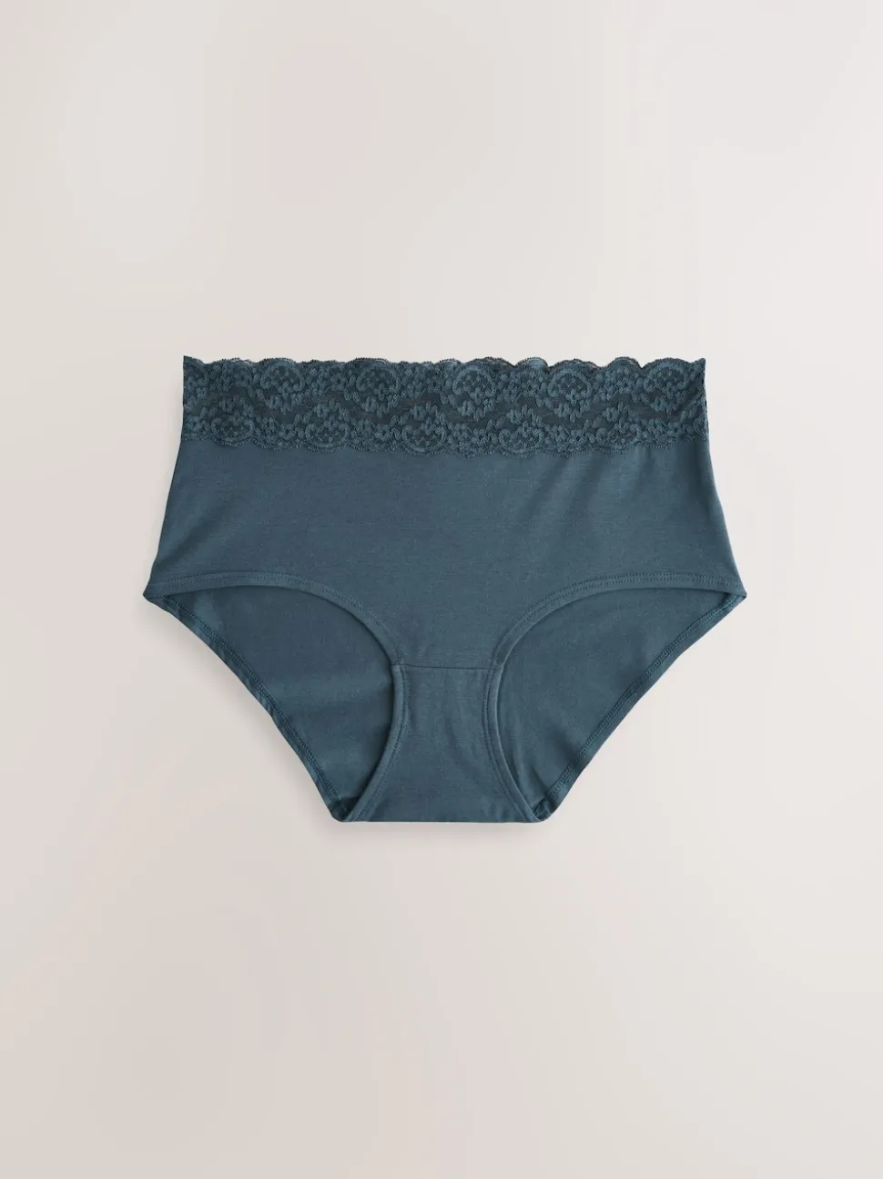 Bleu - Culotte en coton et dentelle 7 Pack
