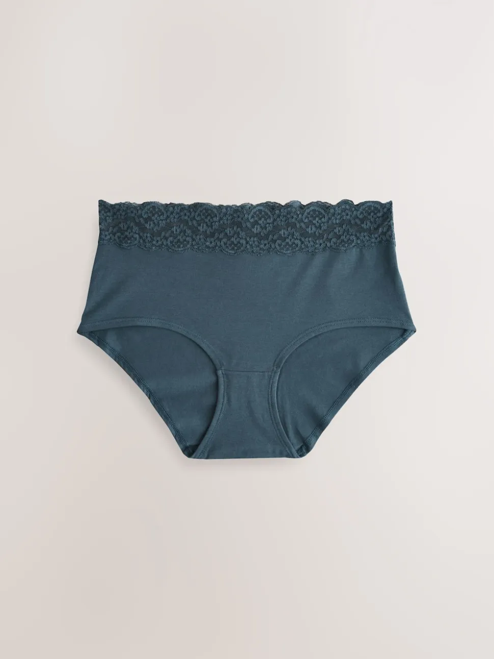 Bleu - Culotte en coton et dentelle 7 Pack