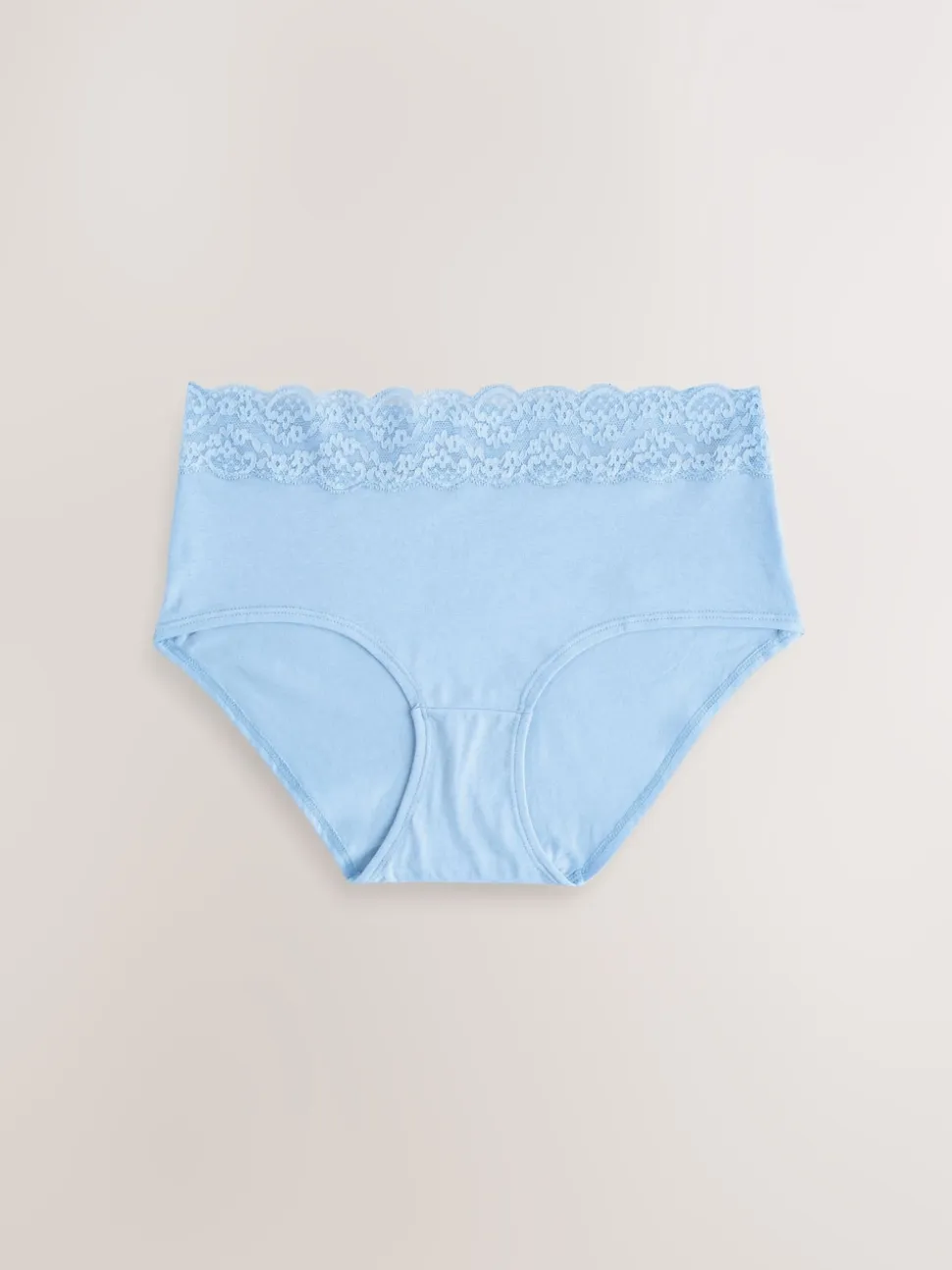 Bleu - Culotte en coton et dentelle 7 Pack