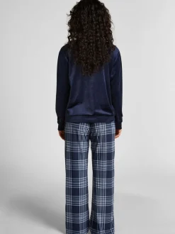 Bleu - Ensemble pyjama Hunkemoller en velours