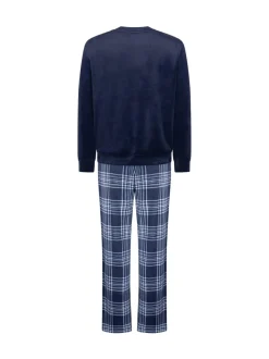 Bleu - Ensemble pyjama Hunkemoller en velours